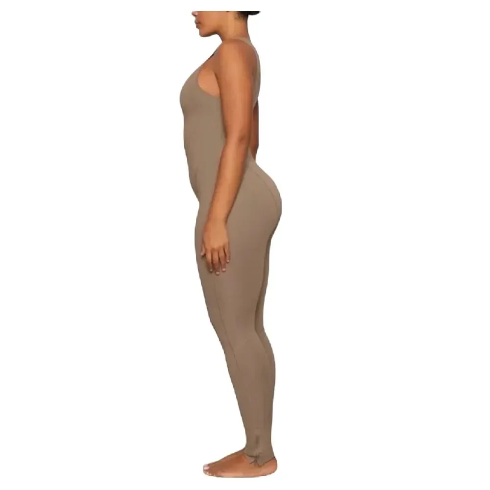 NWT Skims Womens Sport Swim Full Length Tan/Desert Bodysuit SW-BSF-0070 Sz XS - Picture 2 of 12